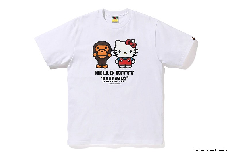 Bape co-branded cartoon white T-shirt