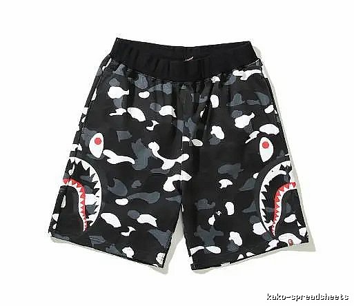 Bape Shark Camouflage Shorts