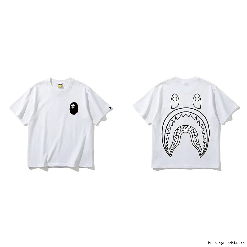 Bape Shark Series Simple White T-shirt