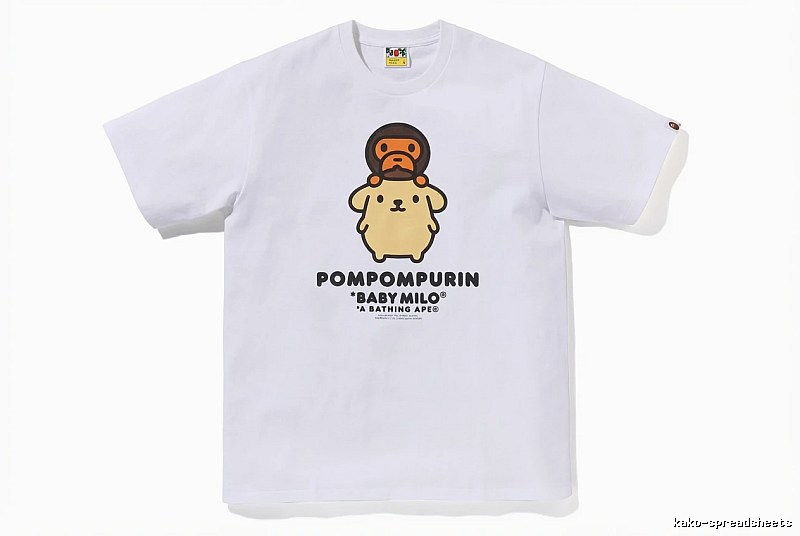 Bape x Pompompurin Co-branded Short-sleeve White