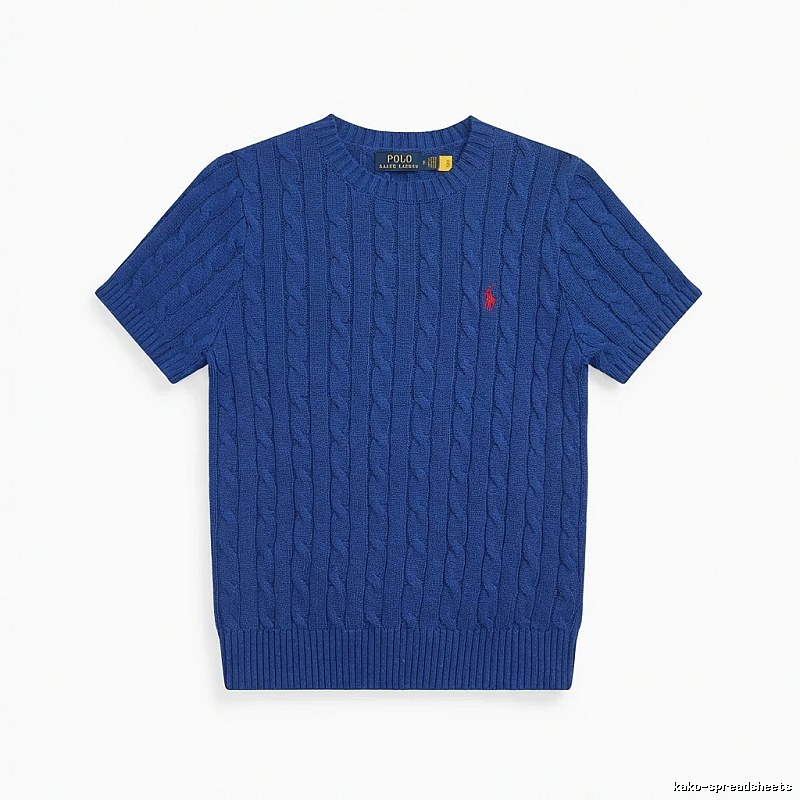 Blue knitted sweater of Ralph Lauren Polo series