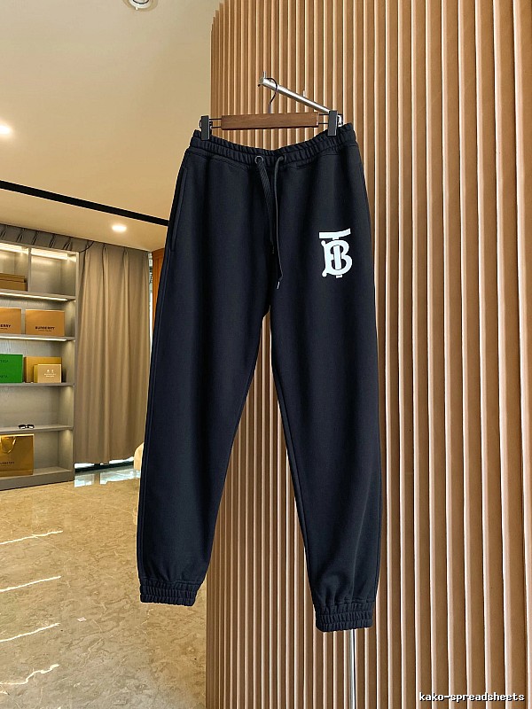 Burberry letter - printed casual black pants