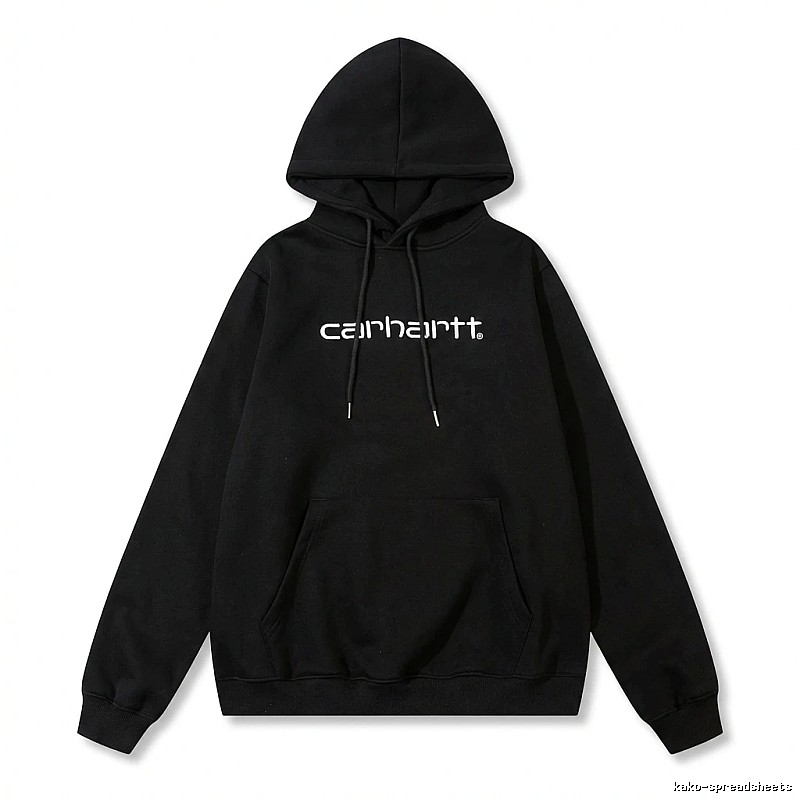Carhartt simple-style black hoodie