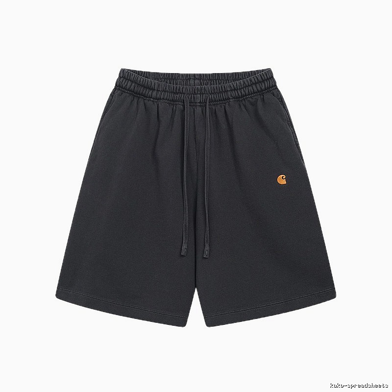 Carhartt Small Logo Workwear Style Carbon Black Casual Shorts