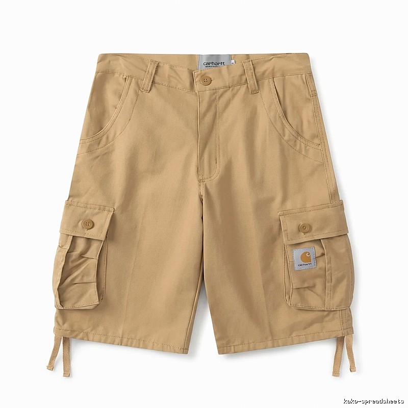 Carhartt workwear-style khaki shorts