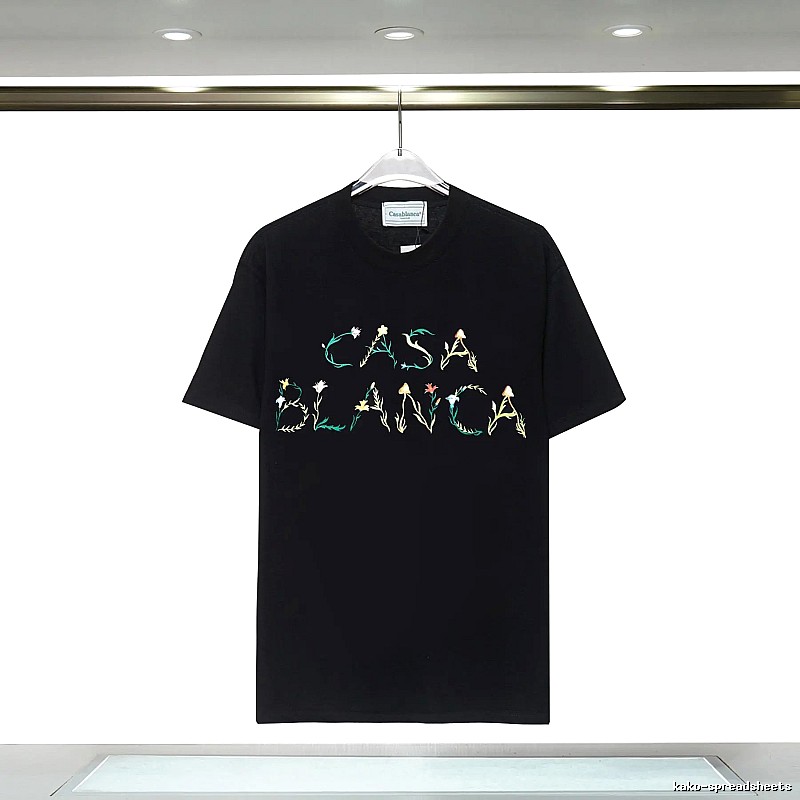 Casablanca Floral Style Black T-shirt