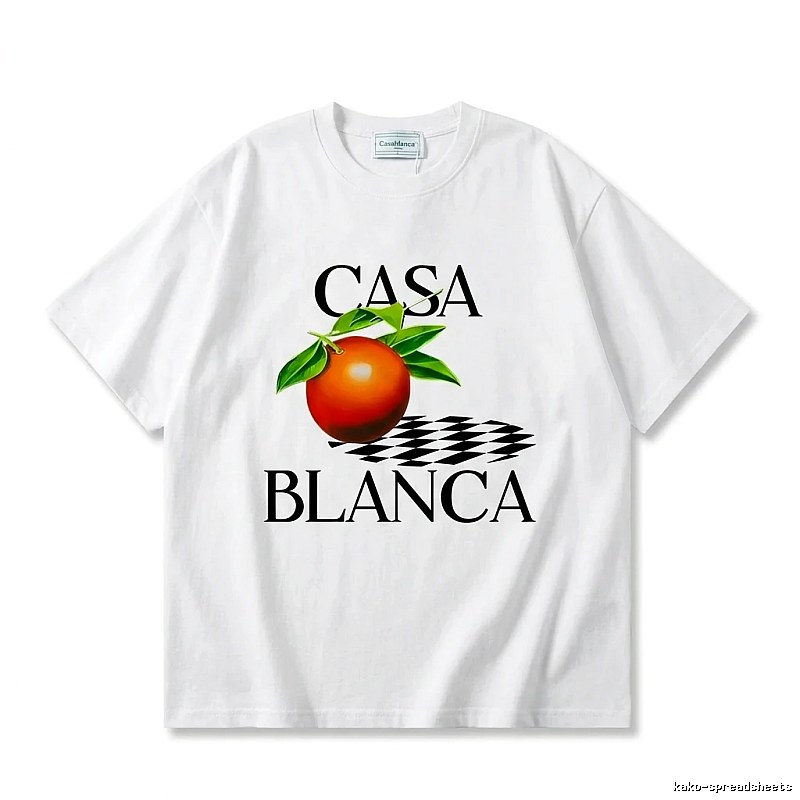 Casablanca Fruit Print White T-shirt