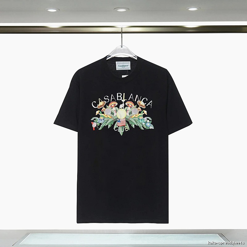 Casablanca - printed casual black T - shirt