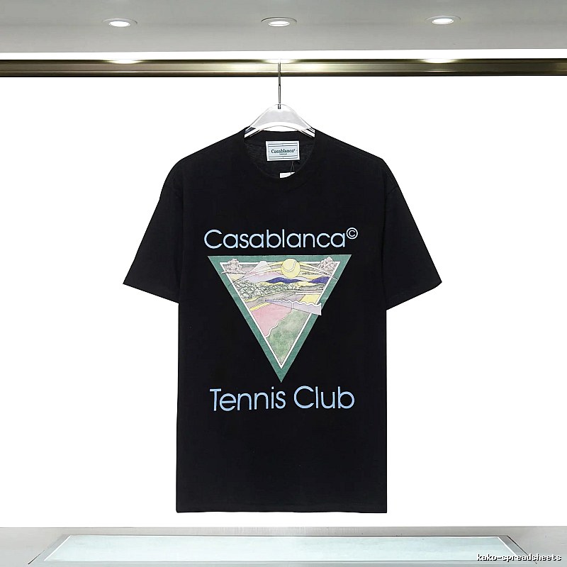 Casablanca Printed Trendy Black T-shirt
