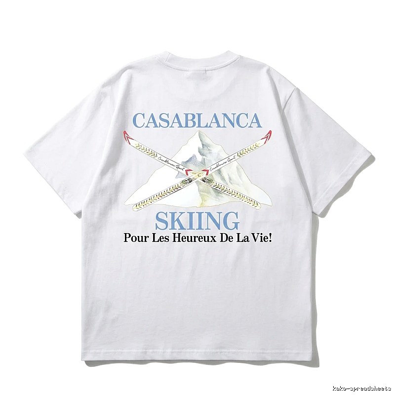 Casablanca Ski Style White T-shirt