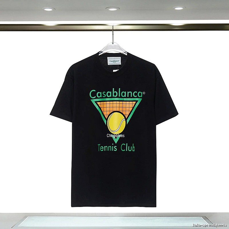 Casablanca Tennis Style Black T-shirt