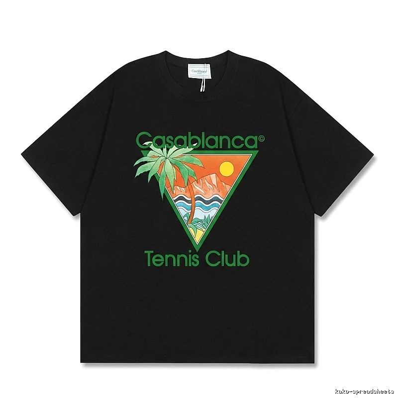Casablanca Tropical Style Black T-shirt