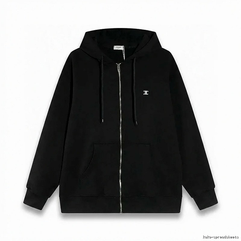 CELINE's classic black hoodie