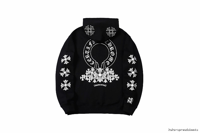 Chrome Hearts 2088-82 Black Cross Graphic Hoodie Match Day