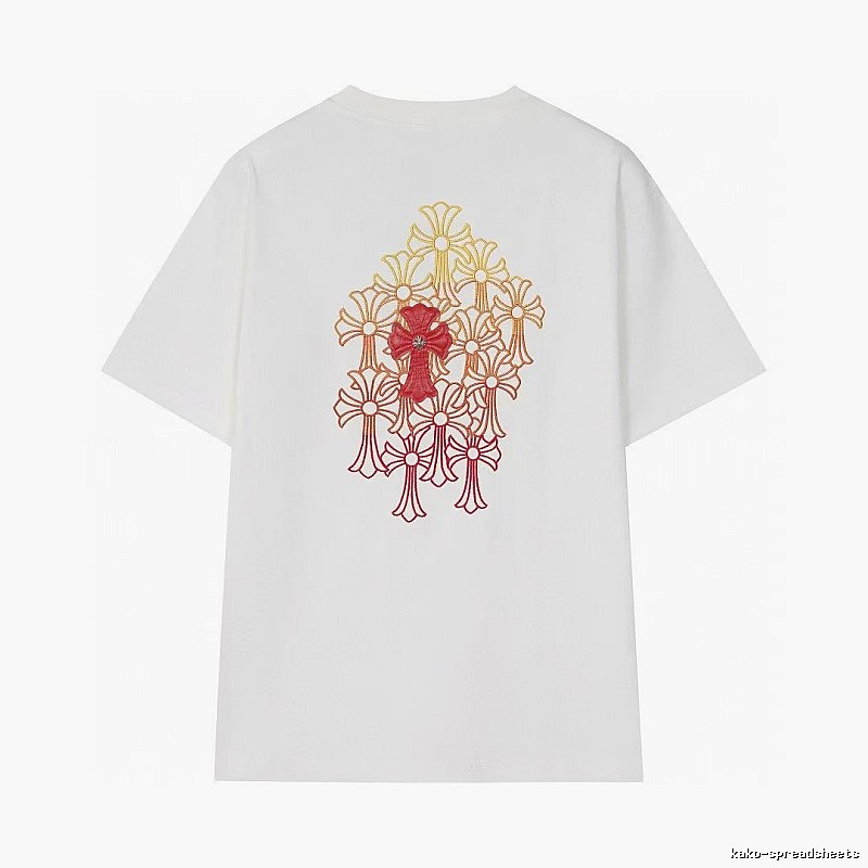 Chrome Hearts Cross Series Street Style White Short-sleeve T-shirt