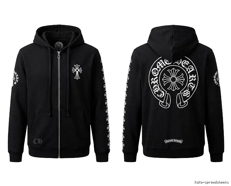 Chrome Hearts Cross Trendy Cool Black Sweatshirt