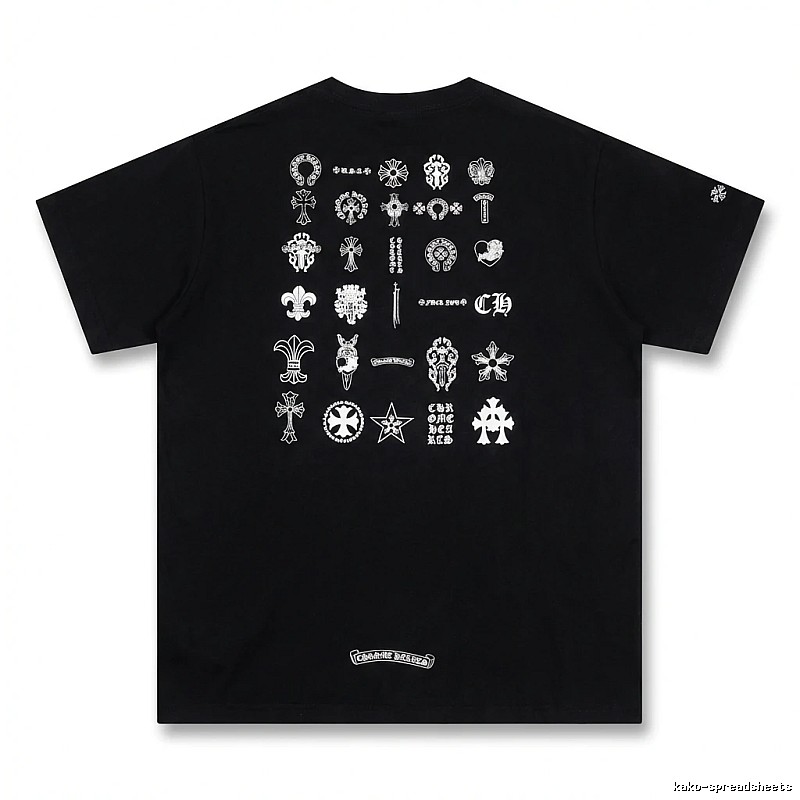 Chrome Hearts dark style black T-shirt
