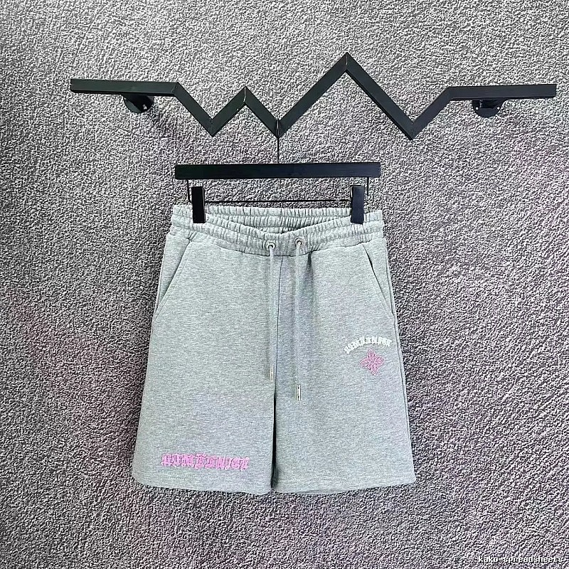 Chrome Hearts Embroidered Casual Style Grey Shorts