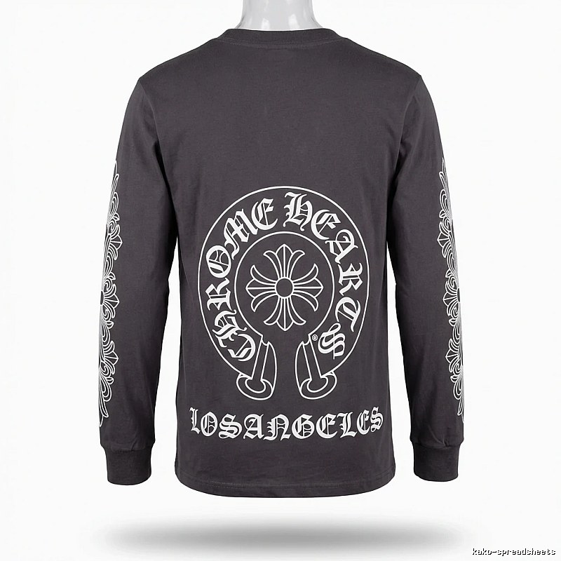 Chrome Hearts Print Dark Style Long-sleeve