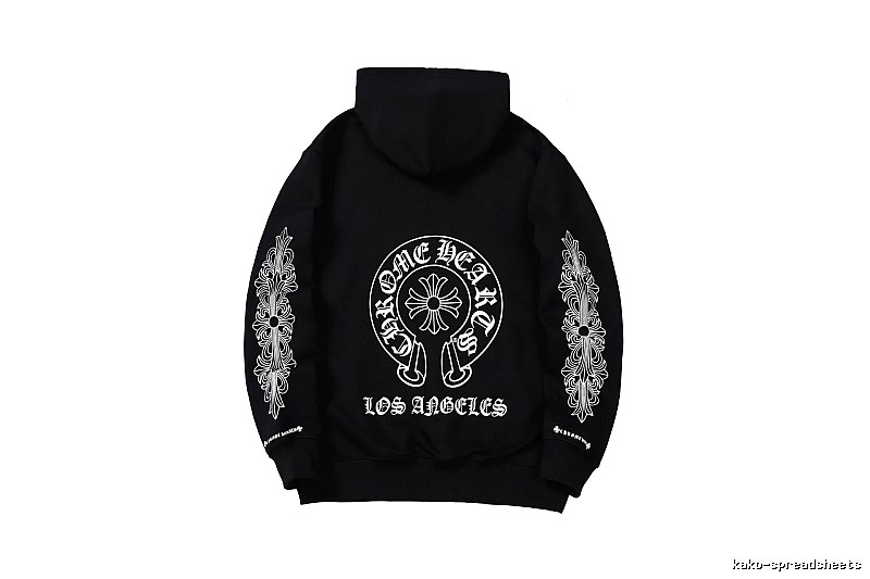Chrome Hearts Travel Cross graphic hoodie Black Blue Cross with Modern Look