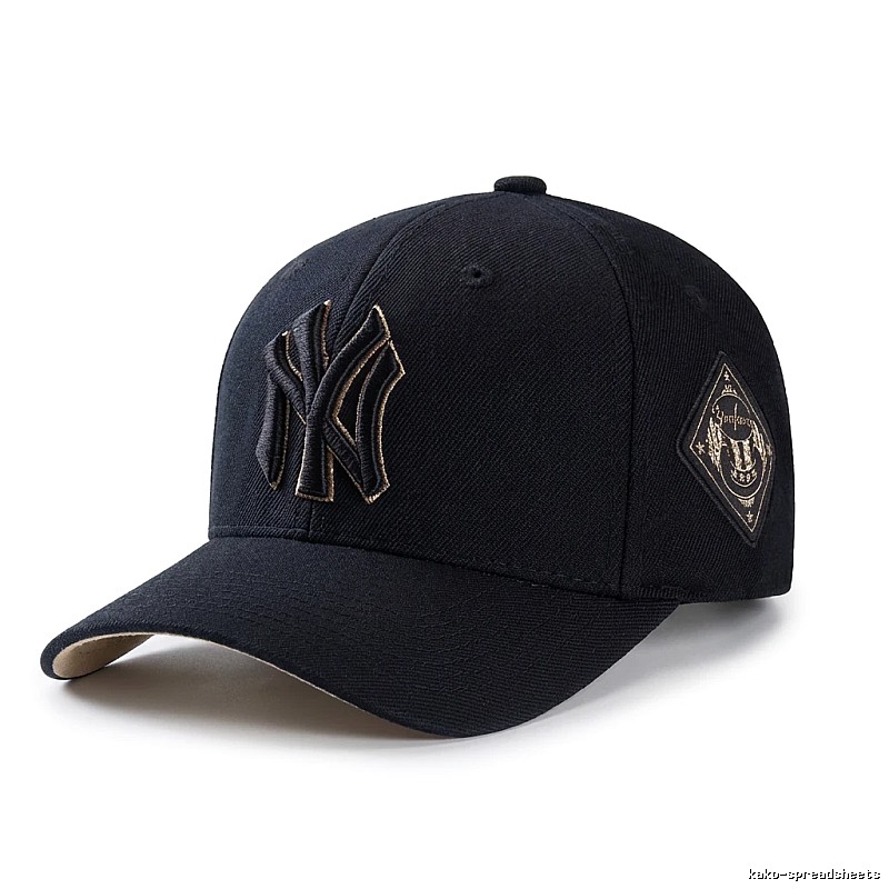 Classic black baseball cap of MLB