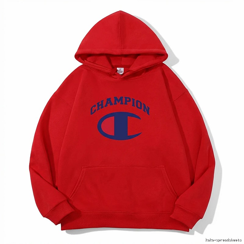 Classic trendy brand Champion red hoodie