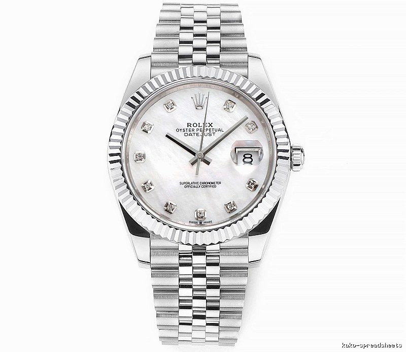 Collector Datejust Automatic Watch by Rolex - Silver And White