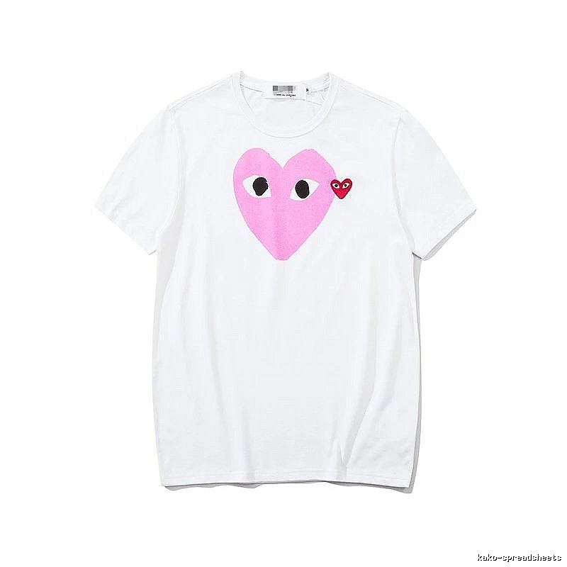 Comme des Garcons PLAY 2023-03 Style 2303 Heart Logo T-Shirt Downtown Style