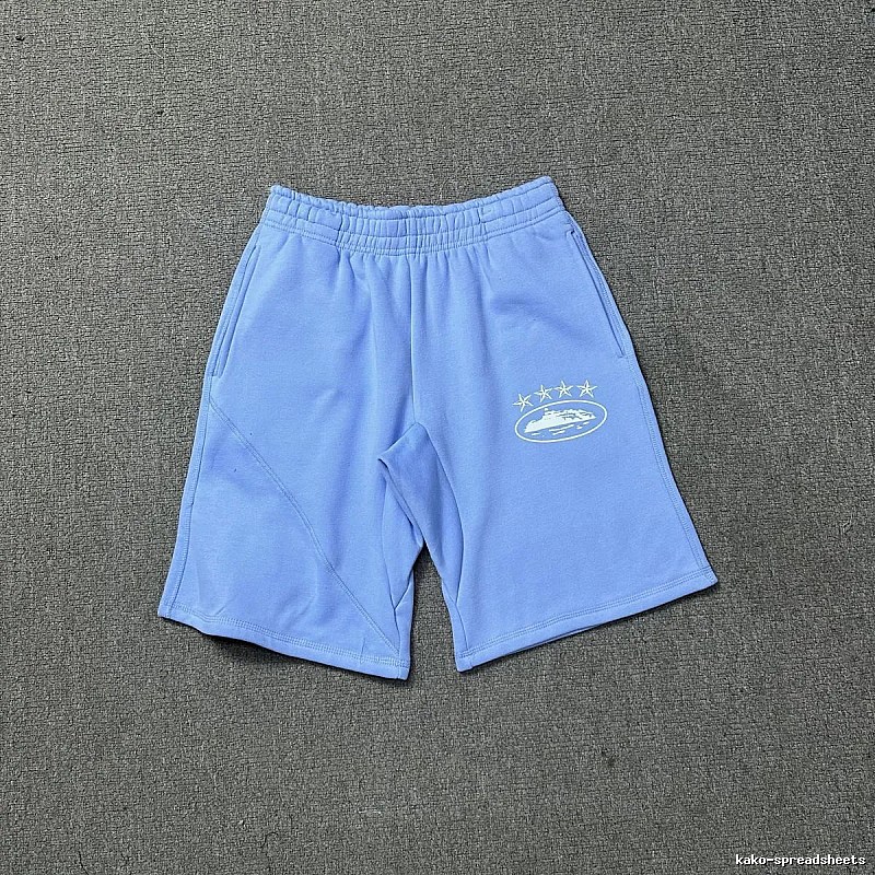 Corteiz casual light blue shorts