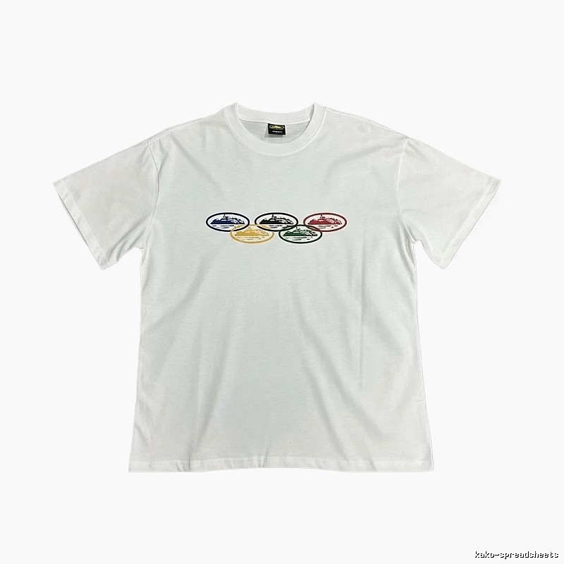Corteiz Colorful Pattern Casual White T-shirt
