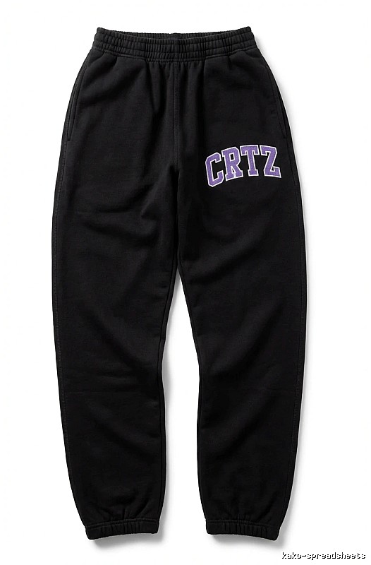 Corteiz CRTZ casual style black pants