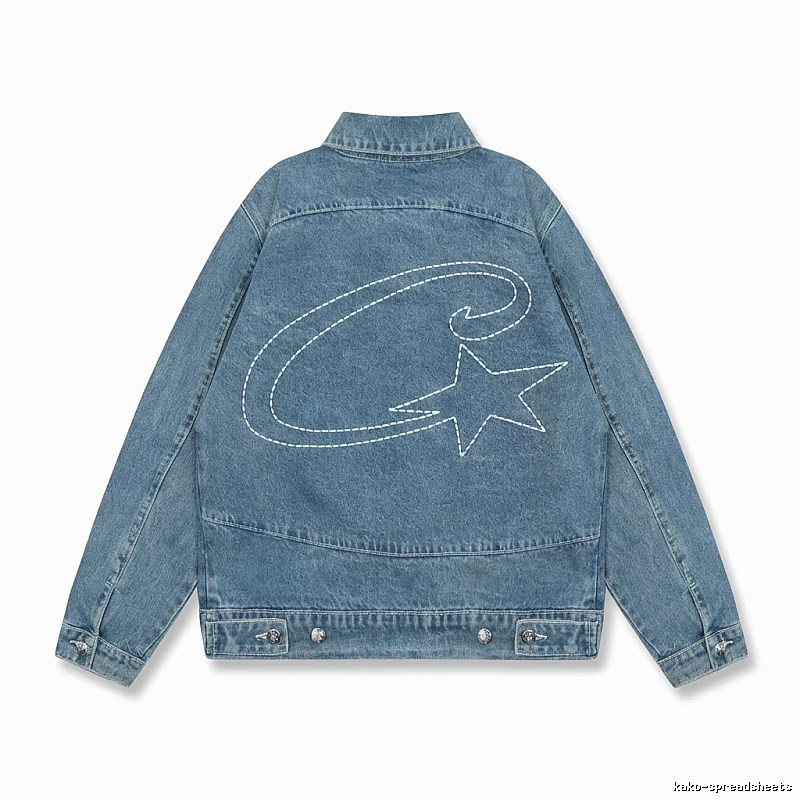 Corteiz Denim Trendy Style Coat