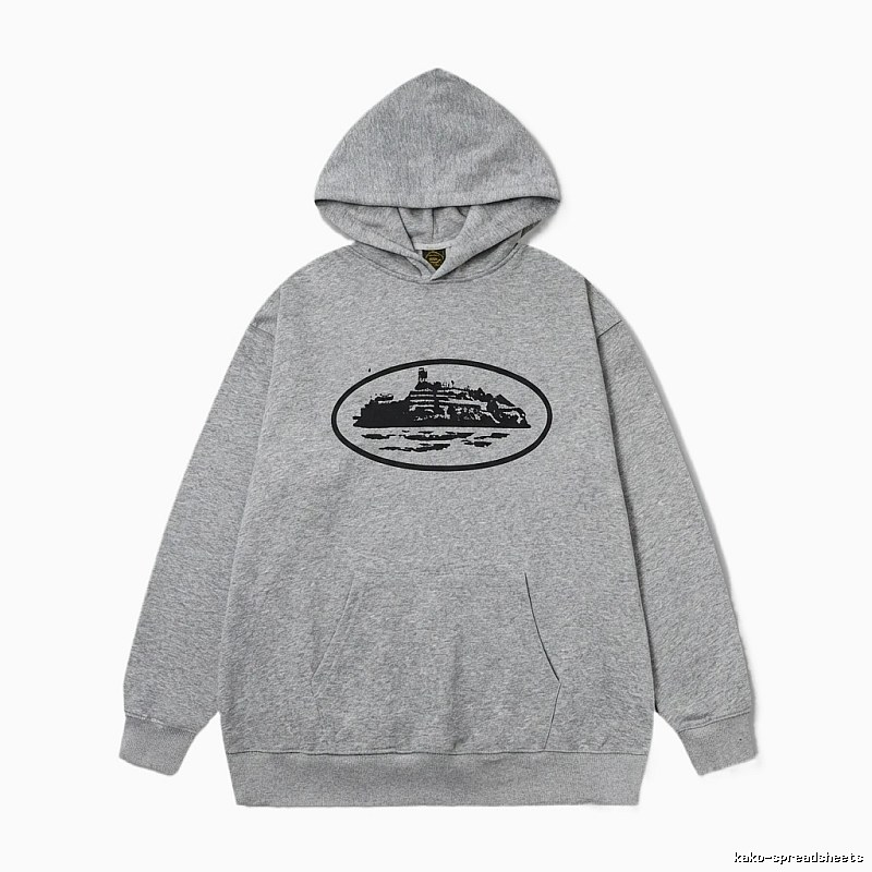 Corteiz grey minimalist hoodie