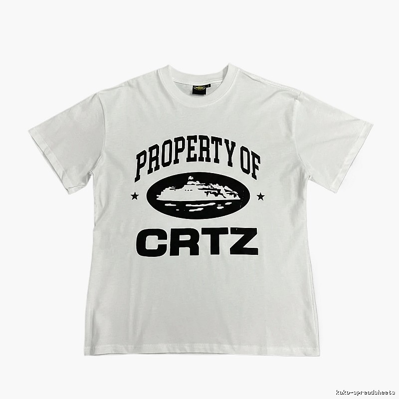 Corteiz letter - printed white T - shirt