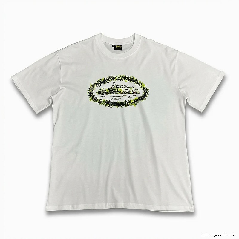 Corteiz Printed Trendy Brand White T-shirt