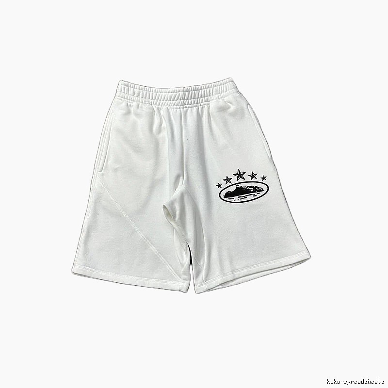 Corteiz star - printed white shorts