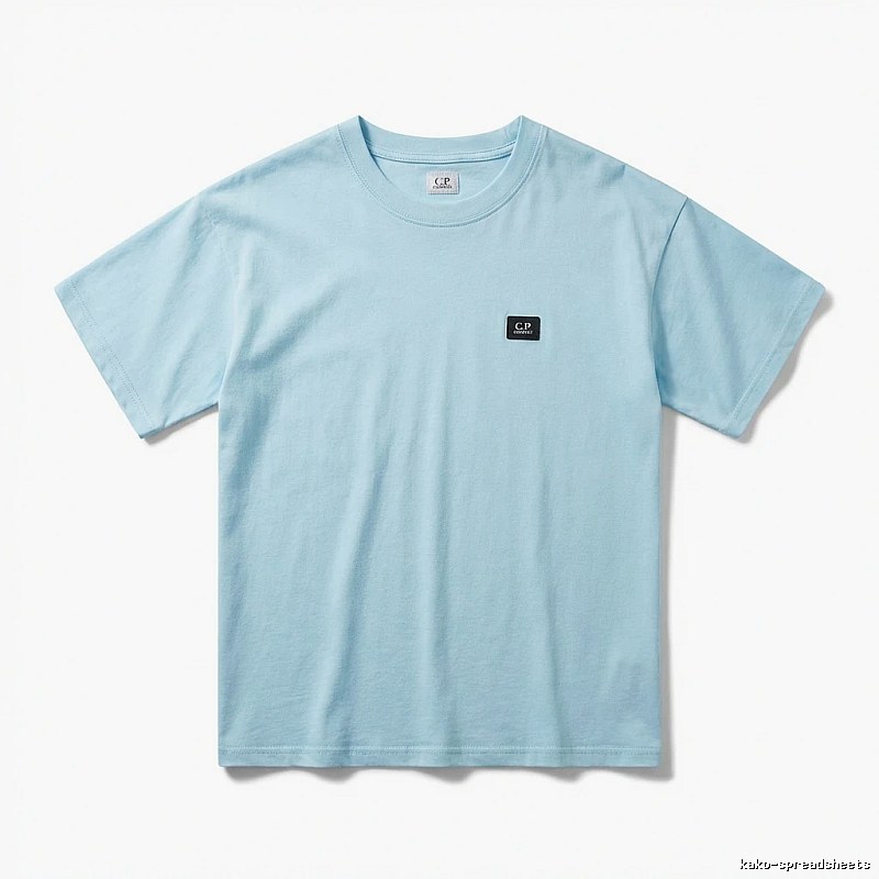 C.P. basic simple style light blue T-shirt