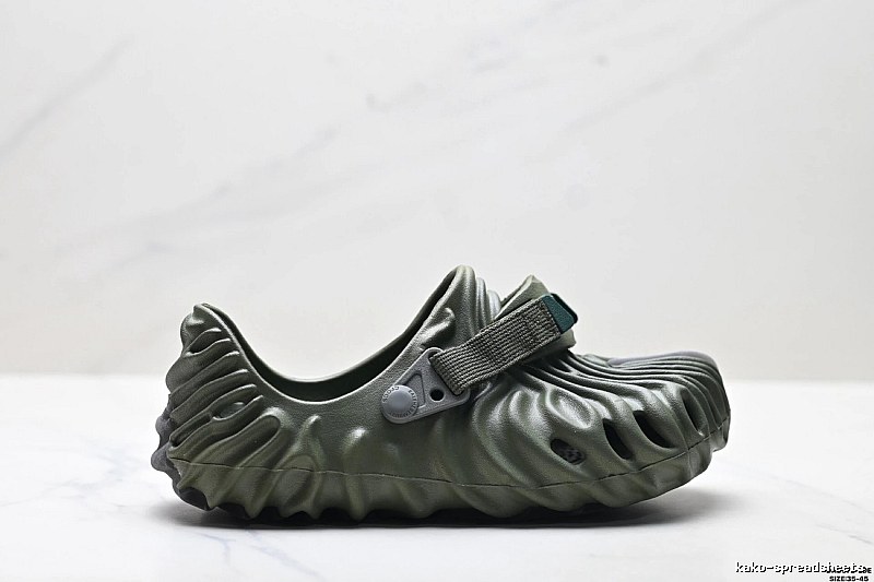 Crocs Pleated Trendy Green Shoes