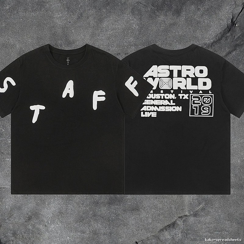 Denim Tears Black Graphic T-Shirt Summer Styling