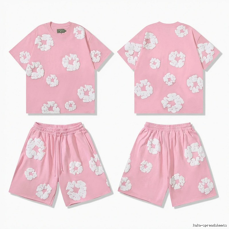 DENIM TEARS Floral Style Pink Suit