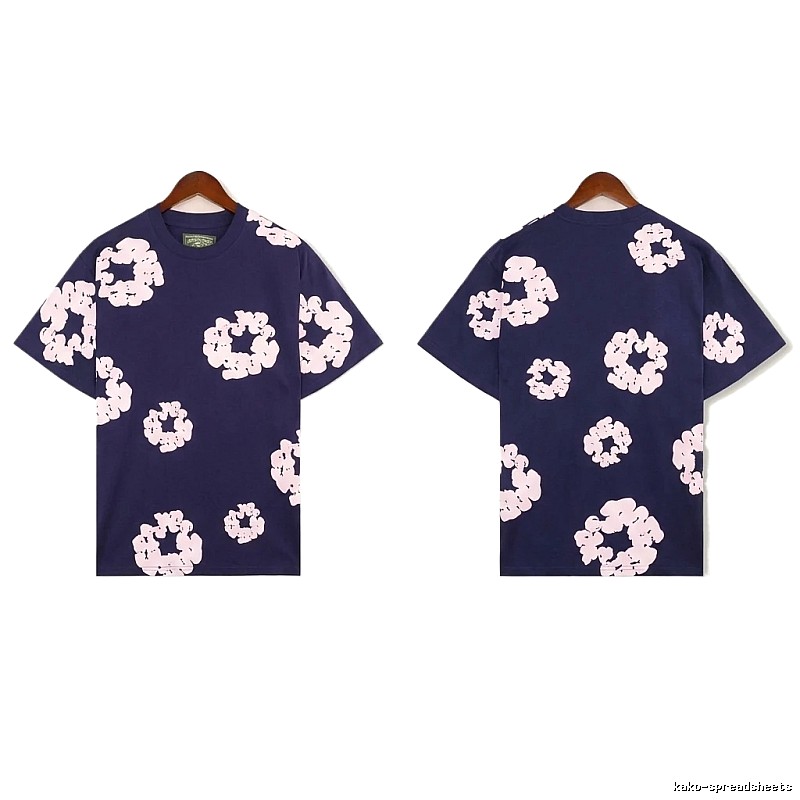 DENIM TEARS Printed Retro Style T-shirt