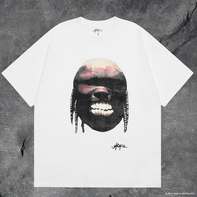 Denim Tears White Graphic T-Shirt Clean Colorway