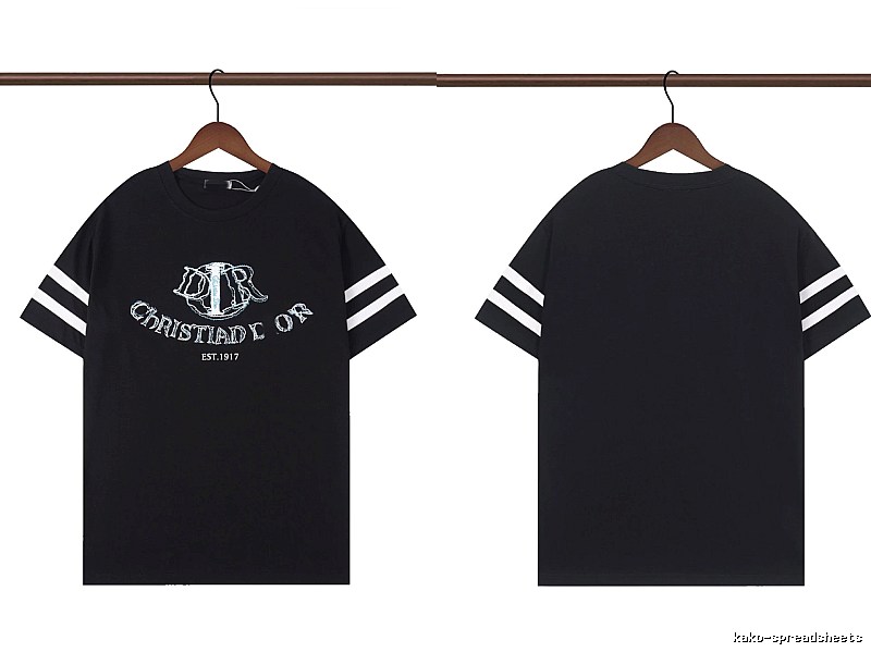 Dior Embroidered Vintage-style Black Short-sleeve T-shirt