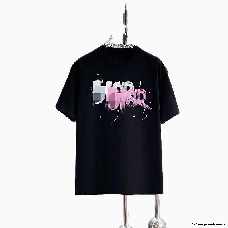 Dior Graffiti Trend Black Short-sleeve T-shirt