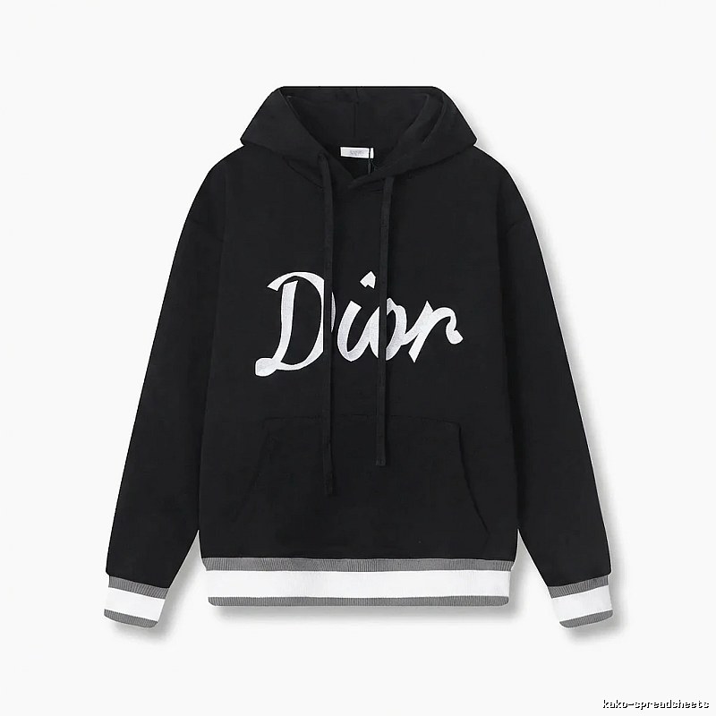 Dior letter-style black sweatshirt