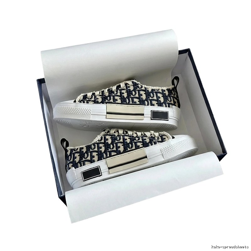 Dior monogram black and white sneakers