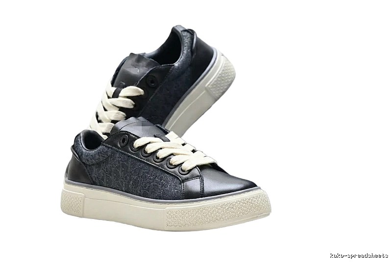 Dior monogram casual style black shoes
