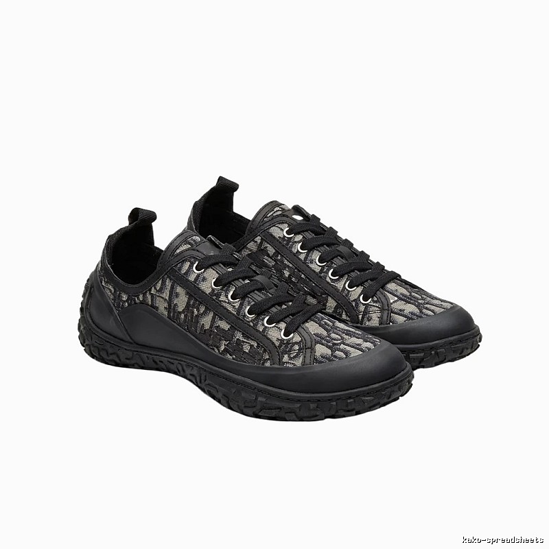 Dior monogram casual style black shoes