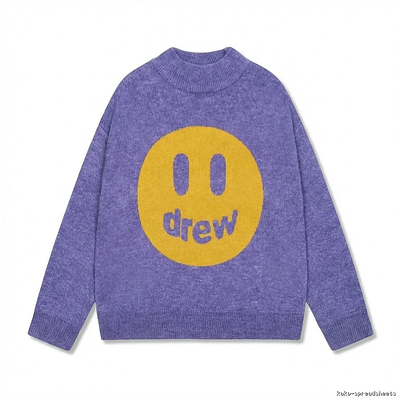 DREW Smiley Purple Sweater