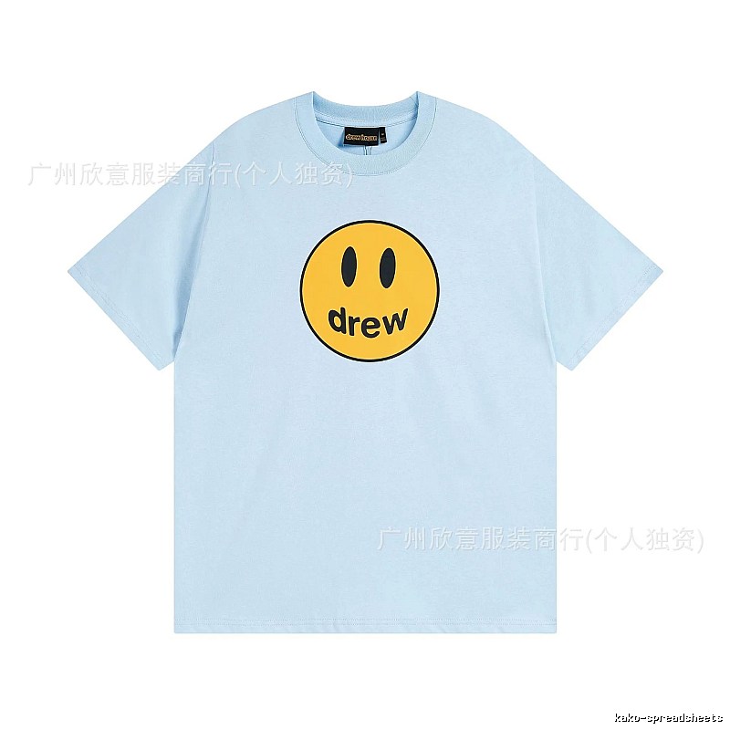 DrewHouse Smiley Street Style Light Blue T-shirt
